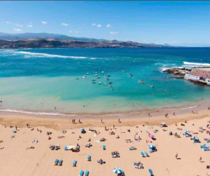2 Bedrooms Flat 50 Mts Away From Las Canteras Beach Las Palmas de Gran Canaria Exteriör bild